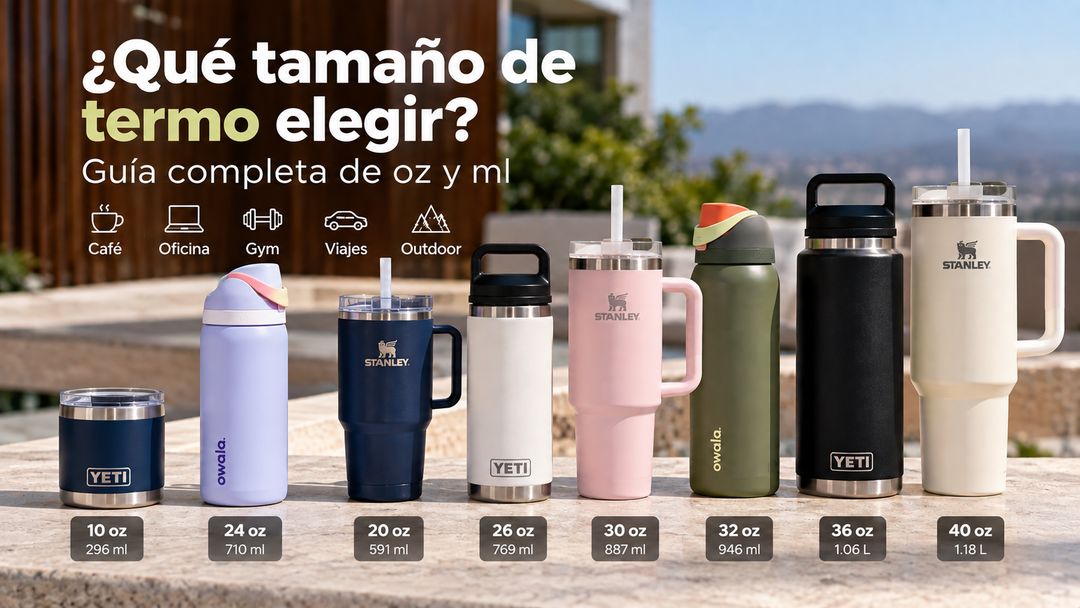¿Qué tamaño de termo elegir? Guía completa de oz y ml