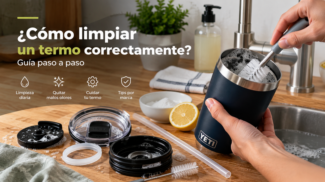 Cómo limpiar un termo de acero inoxidable y quitar malos olores