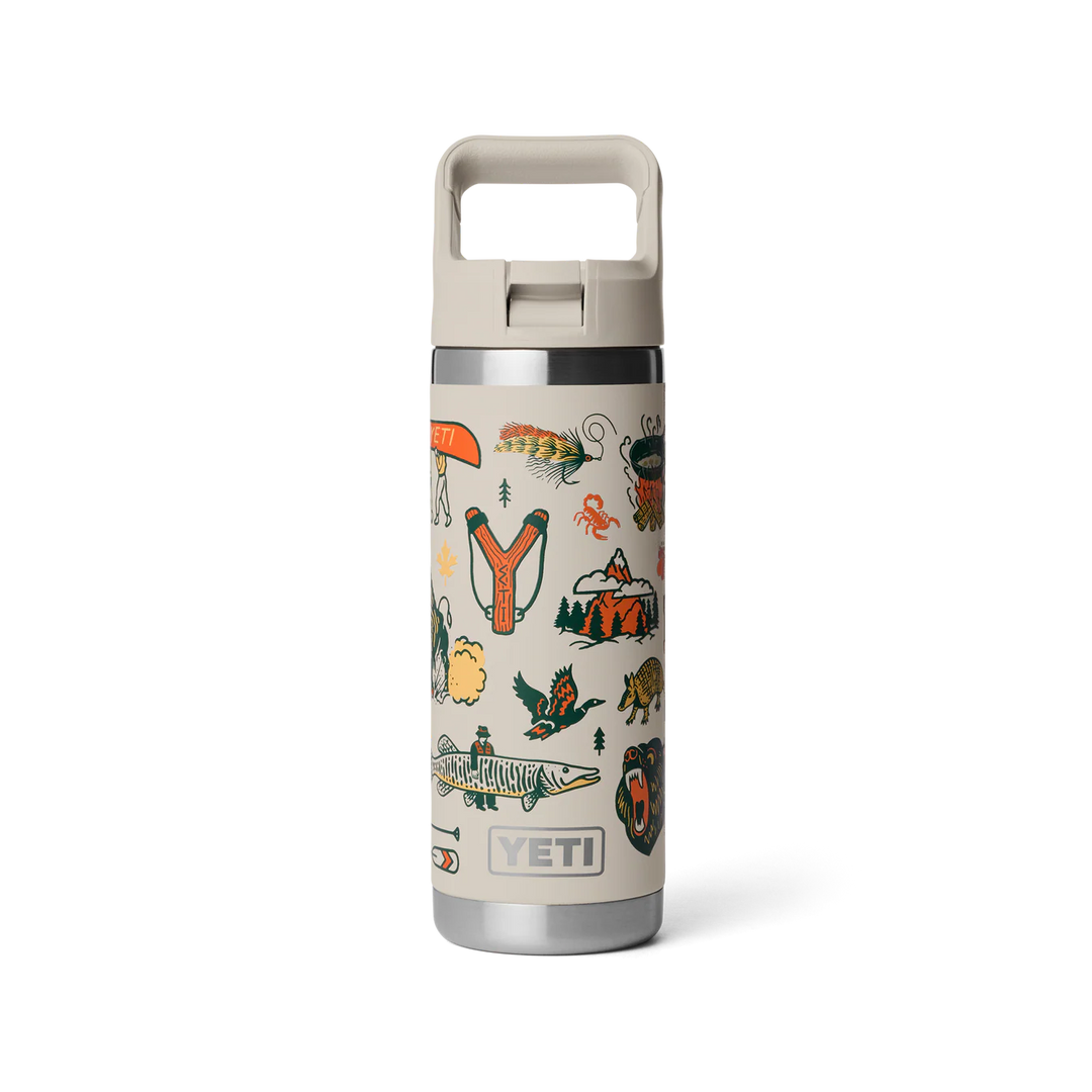 Termo Yeti 18 oz Rambler Bottle con tapa Chug Cap - Taupe Summer Camp