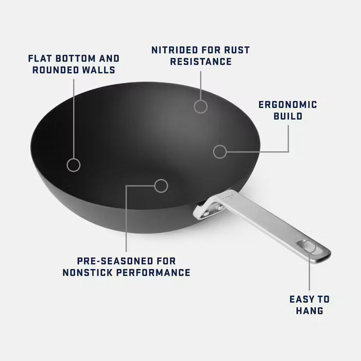 YETI Carbon Steel Wok 13" | Wok Acero al Carbono