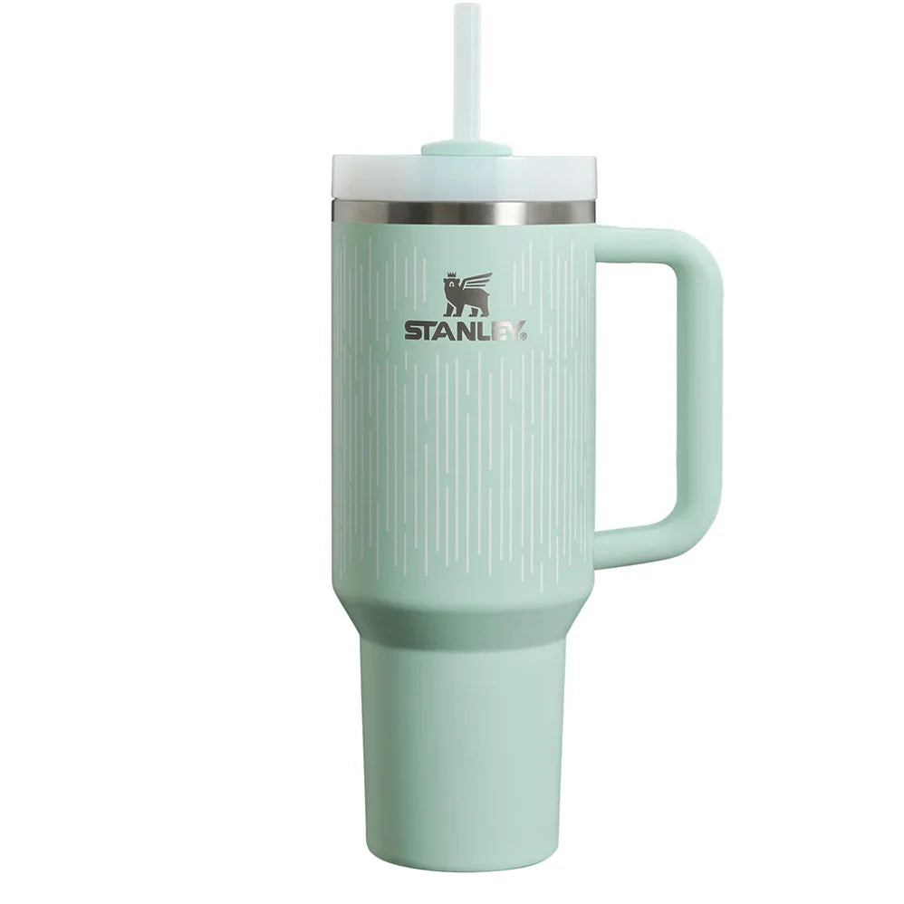 Termo Stanley Quencher H2.0 Flowstate Tumbler 40 oz Soft Mint Rain