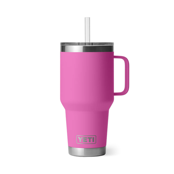 Termo Yeti 35 oz Rambler Mug con Straw Lid - Wildflower Fuchsia