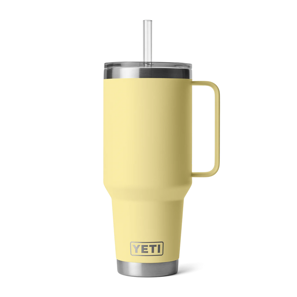 Termo Yeti 42 oz Rambler Mug con Straw Lid - Daybreak Yellow