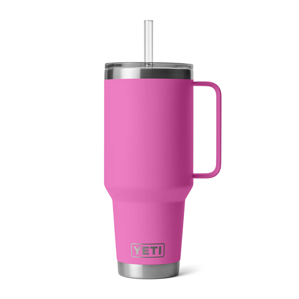 Termo Yeti 42 oz Rambler Mug con Straw Lid - Wildflower Fuchsia