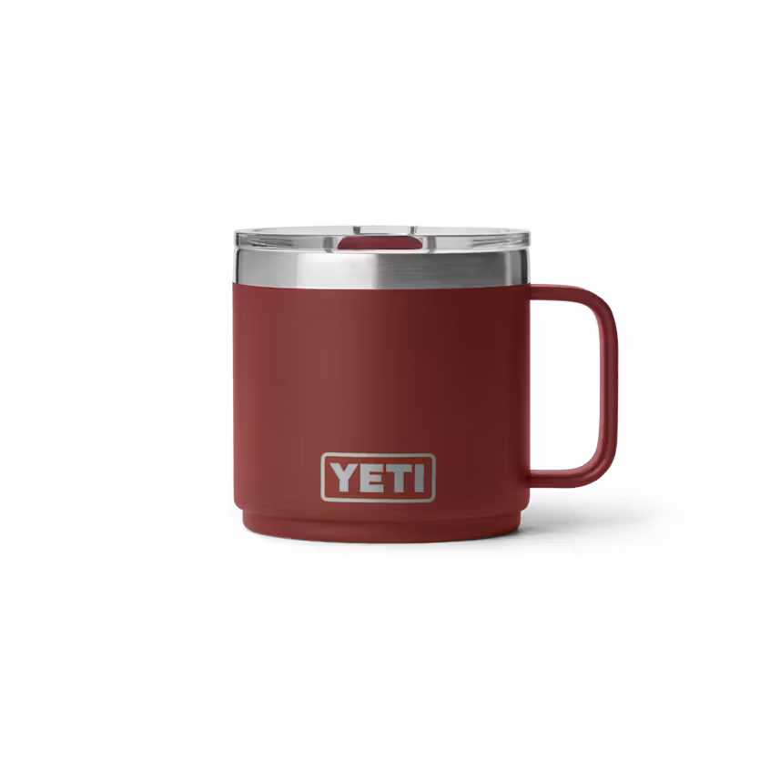 Taza Yeti 14 oz Rambler Mug con Tapa Magslider - Stag Red