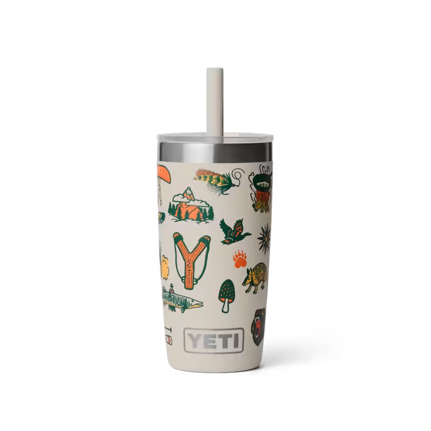 Termo Yeti 10 oz Tumbler Rambler con Tapa Silicone Straw Kids
