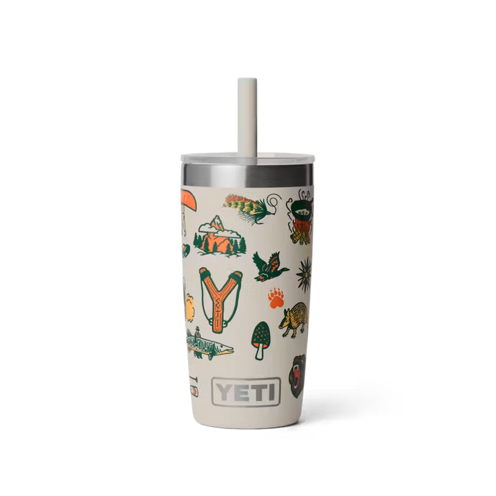 Termo Yeti 10 oz Tumbler Rambler con Tapa Silicone Straw Kids