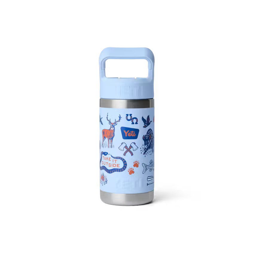 Termo Yeti 12 oz Rambler Bottle Kids - Big Sky Blue Summer Camp