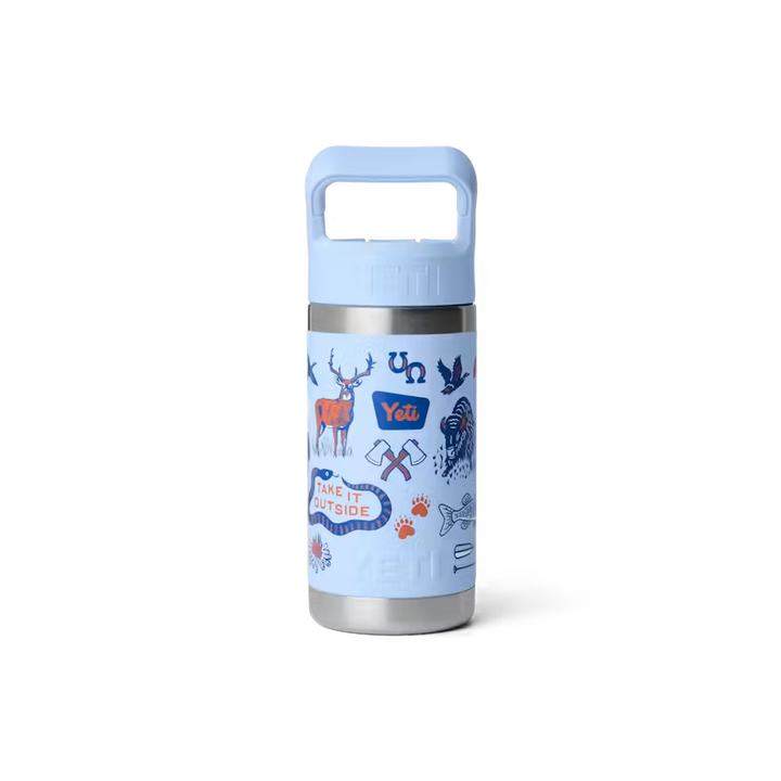 Termo Yeti 12 oz Rambler Bottle Kids - Big Sky Blue Summer Camp