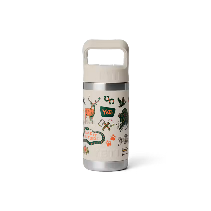 Termo Yeti 12 oz Rambler Bottle Kids - Taupe Summer Camp