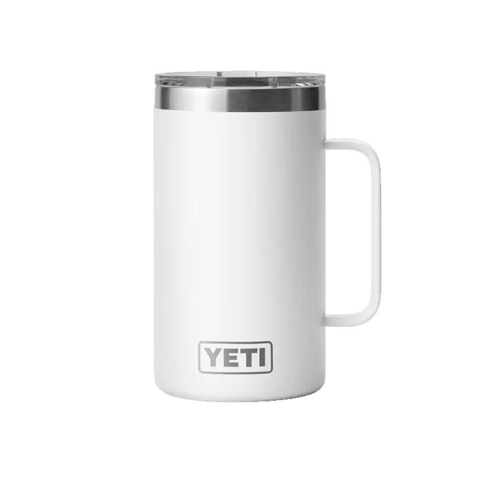 Taza Yeti 24 oz Rambler Mug con Magslider - White