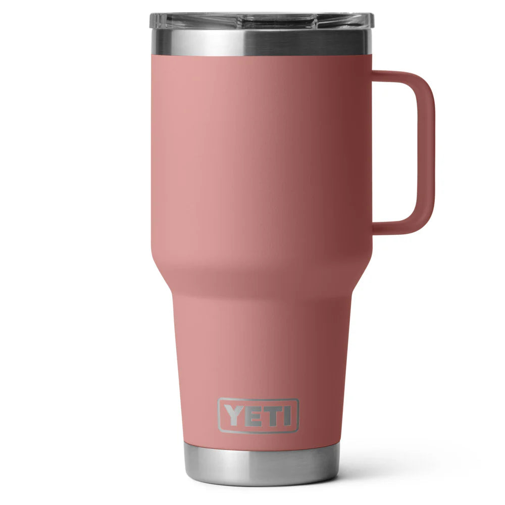 Termo Yeti 30 oz Tumbler Travel Mug con Tapa Stronghold - Sandstone Pink