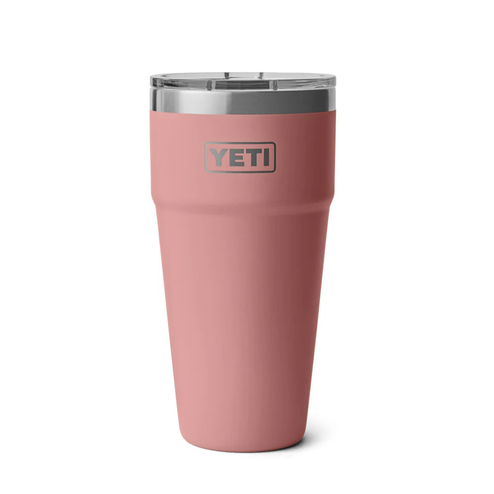 Termo Yeti 30 oz Stackable Tumbler con Tapa Magslider - Sandstone Pink