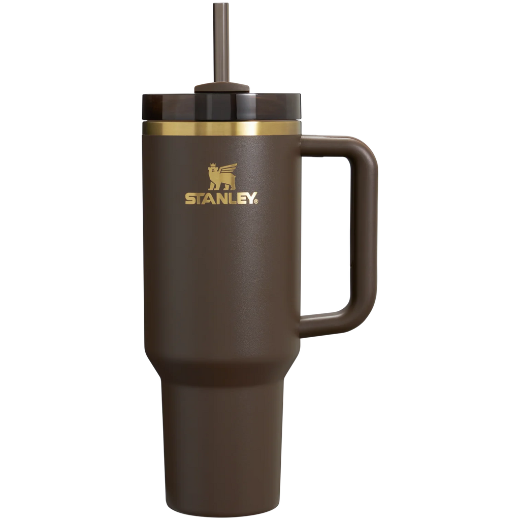 Termo Stanley Quencher H2.0 Flowstate Tumbler 40 oz Chocolate Gold