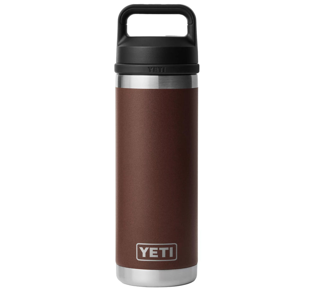 Termo Yeti 18 oz Rambler Bottle con tapa Chug Cap - Wetlands Brown