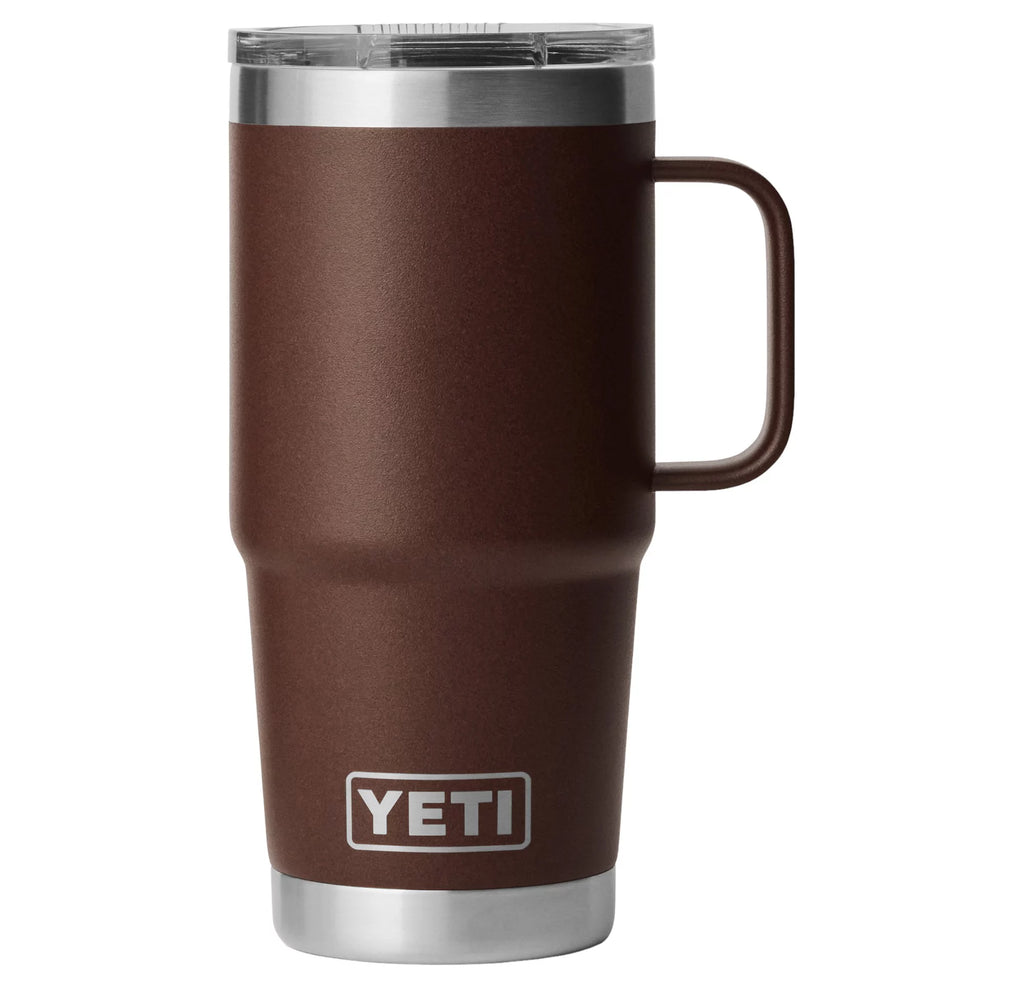 Termo Yeti 20 oz Tumbler Travel Mug con Tapa Stronghold - Wetlands Brown