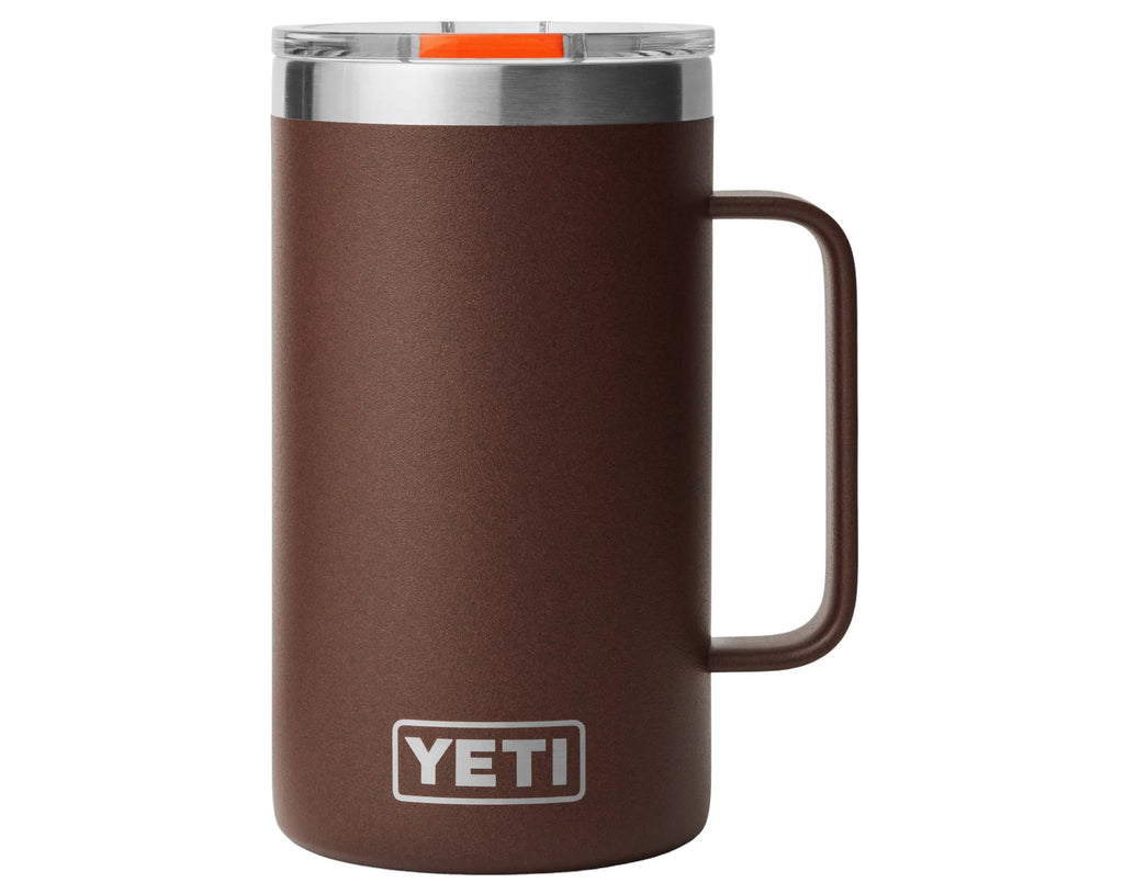 Taza Yeti 24 oz Rambler Mug con Magslider - Wetlands Brown