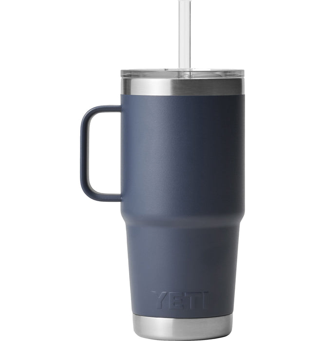 Termo Yeti 25 oz Rambler Mug con Straw Lid - Navy