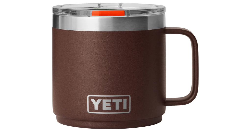 Taza Yeti 14 oz Rambler Mug con Magslider - Wetlands Brown