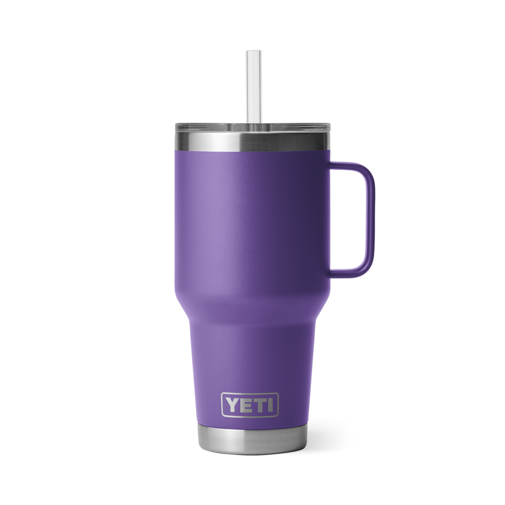 Termo Yeti 35 oz Rambler Mug con Straw Lid - Peak Purple
