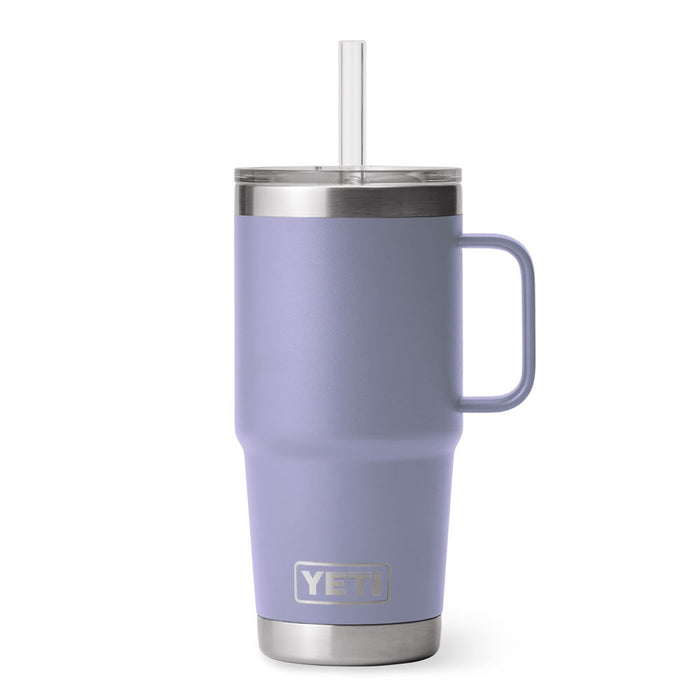 Termo Yeti 25 oz Rambler Mug con Straw Lid - Cosmic Lilac