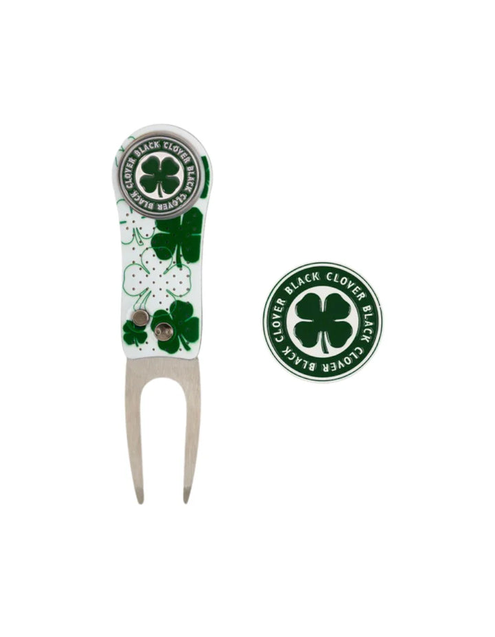 Divot Tool Black Clover Live Lucky con Ball Marker