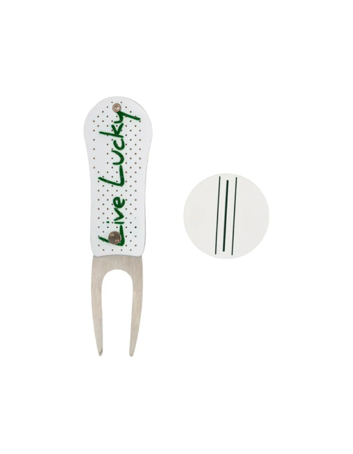 Divot Tool Black Clover Live Lucky con Ball Marker