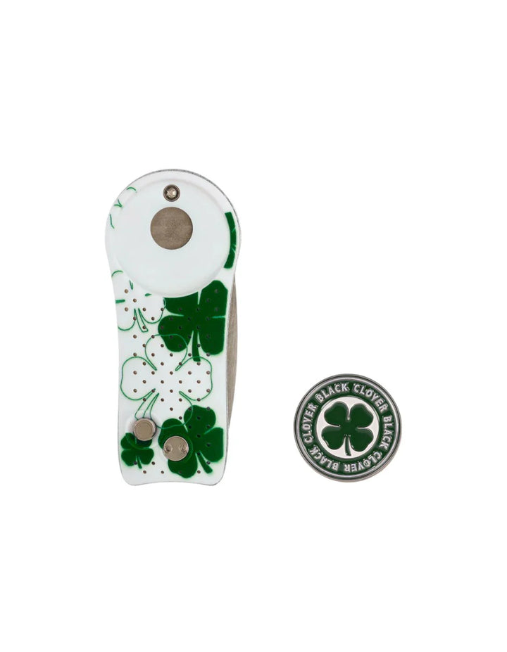 Divot Tool Black Clover Live Lucky con Ball Marker