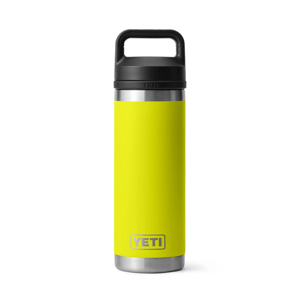 Termo Yeti 18 oz Rambler Bottle con tapa Chug Cap - Firefly Yellow
