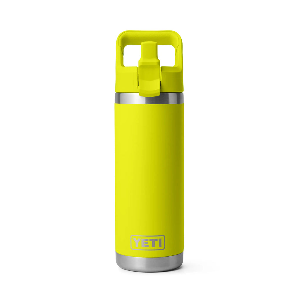 Termo Yeti 18 oz Rambler Bottle con tapa Straw - Firefly Yellow