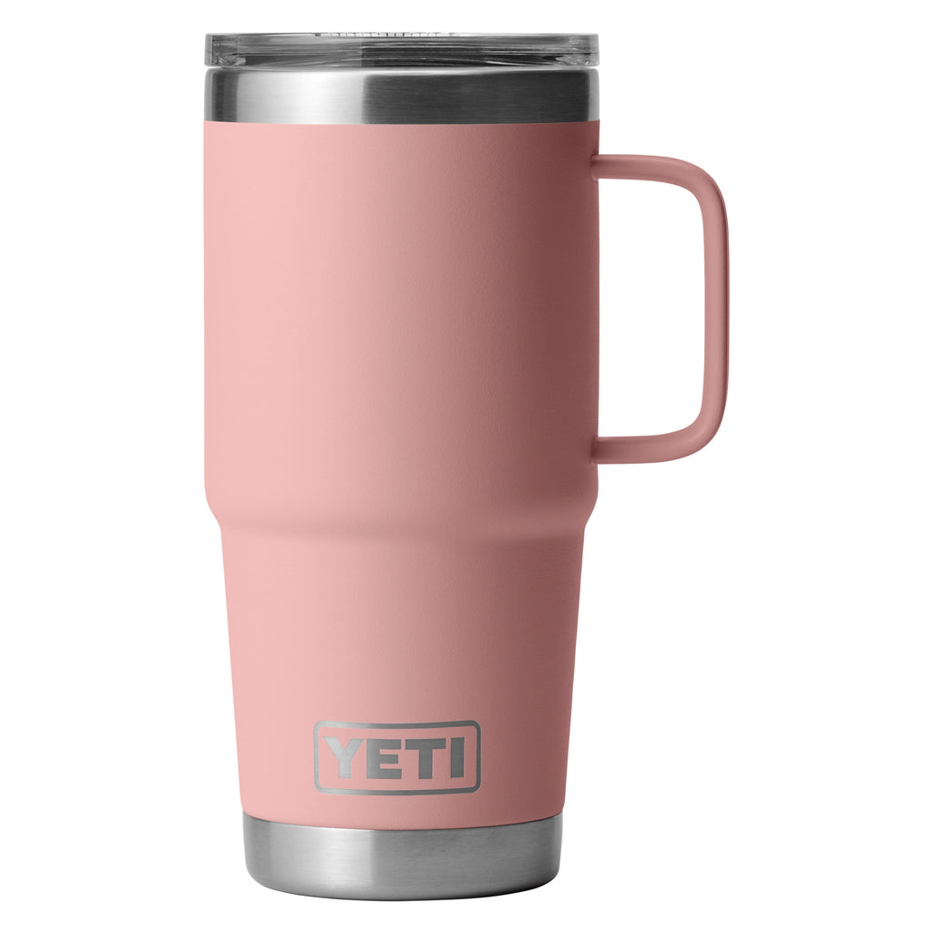 Termo Yeti 20 oz Tumbler Travel Mug con Tapa Stronghold - Sandstone Pink