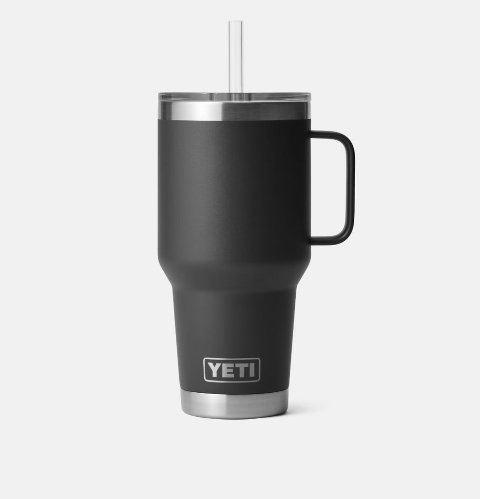 Termo Yeti 35 oz Rambler Mug con Straw Lid - Black
