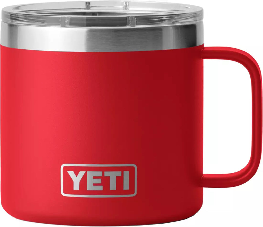 Taza Yeti 14 oz Rambler Mug con Magslider - Rescue Red