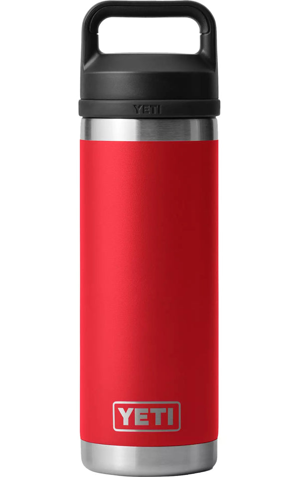 Termo Yeti 18 oz Rambler Bottle con tapa Chug Cap - Rescue Red