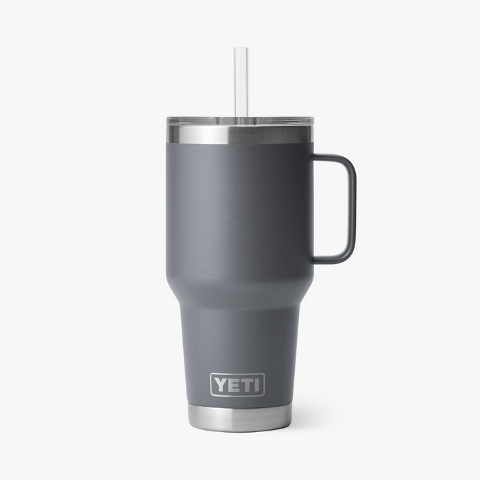Termo Yeti 35 oz Rambler Mug con Straw Lid - Charcoal